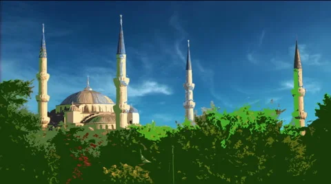 Mosque Day Stock Footage 45970744