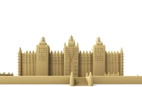 Mosque of djenné 2 Stock Illustration