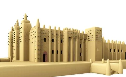 Mosque of djenné 4 Stock Illustration