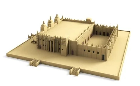 Mosque of djenné 5 Stock Illustration