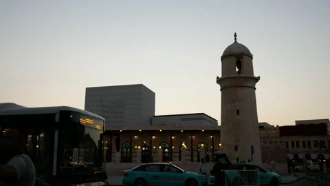 Mosque in Doha Qatar Stock Footage 201883517