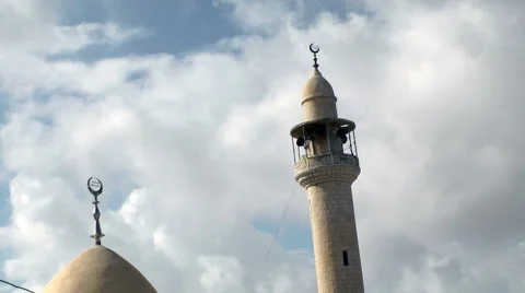 Mosque Dome against the sky Stock Footage 48911636