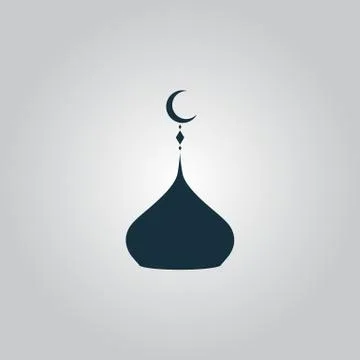 Mosque dome icon Stock Illustration