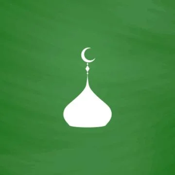 Mosque dome icon Stock Illustration