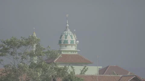Mosque Dome Seen from a Distance S log 3 10bit 422 Stock Footage 328122798