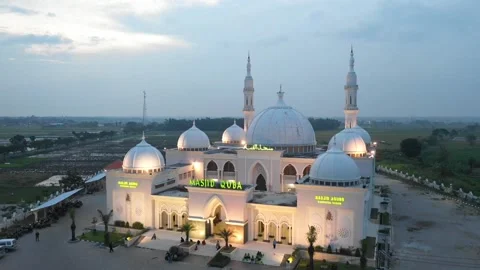 Mosque From Drone Aerial View Video stock 231545298