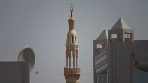 Mosque dubai close up 2010-1 Stock Footage 139098076