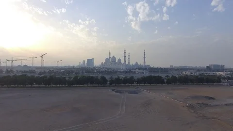 Mosque in Dubai Stock Footage 74078855
