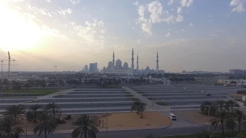 Mosque in Dubai Stock Footage 74079396