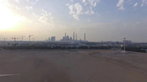 Mosque in Dubai Stock Footage 74080923