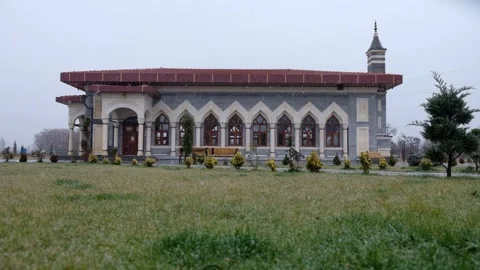 A mosque during a gloomy day Stock Footage 241704519