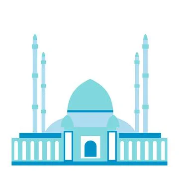 Mosque flat icon Stock Illustration