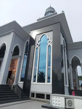 Mosque on a floating ship Stock Photos