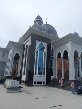 Mosque on the floating ship Stock Photos