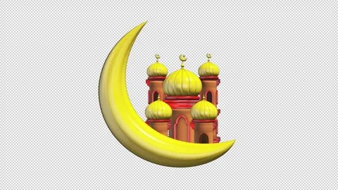 Mosque with golden domes Stock Footage 308019626