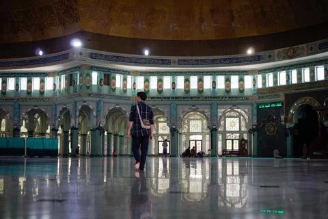 Mosque hall Stock Photos