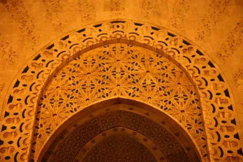 Mosque Hassan II Stock Photos