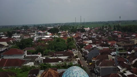 Mosque hight view angel Stock Footage 236985902