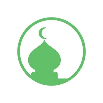 Mosque icon design template Stock Illustration