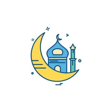 Mosque icon design vector Stock Illustration