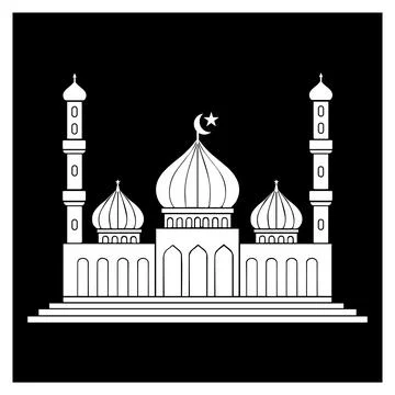 Mosque icon illustration design Stockillustratie