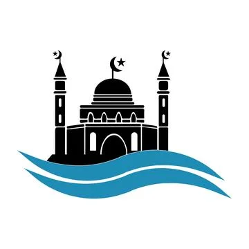 Mosque icon illustration design Stock Illustration