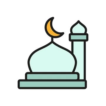 Mosque icon vector design templates simple and modern Stock Illustration