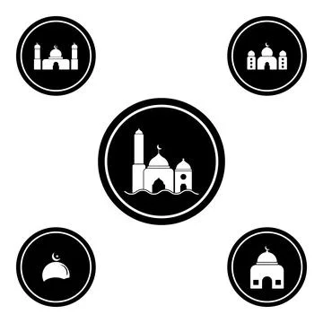 Mosque icon vector Stock Illustration