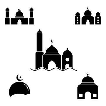 Mosque icon vector Stock Illustration