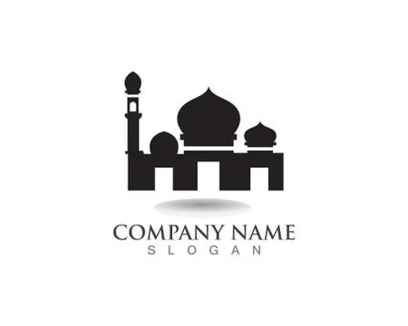 Mosque icon vector Illustration design template Stock Illustration
