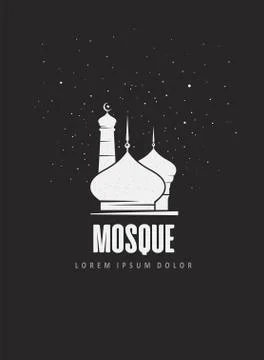Mosque icon vector Illustration design template Stock Illustration