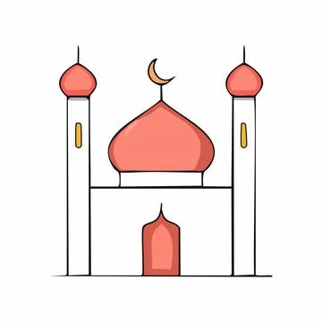 Mosque icon vector isolated on white background for your web and mobile app.. Stock-Illustration
