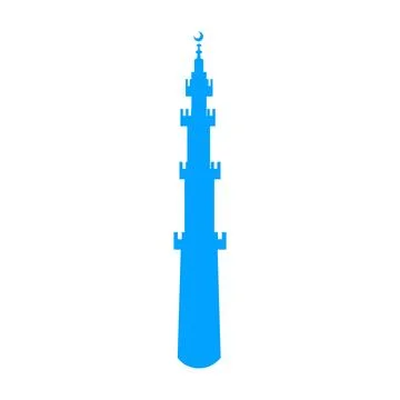 Mosque icon on white background. Flat style. Vector illustration. Stock Illustration