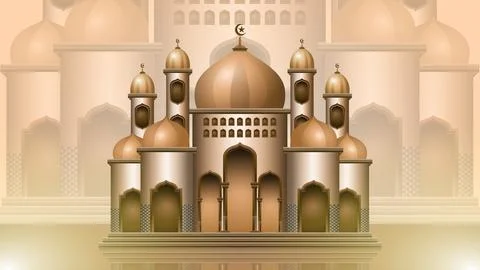 Mosque illustration Illustrazione stock