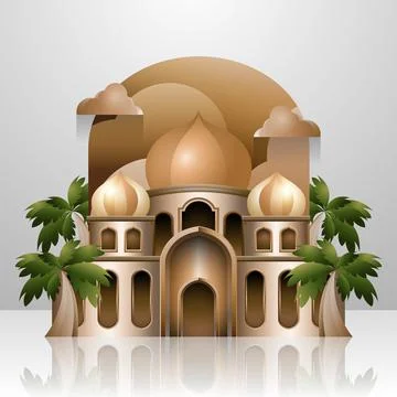 Mosque illustration Illustrazione stock