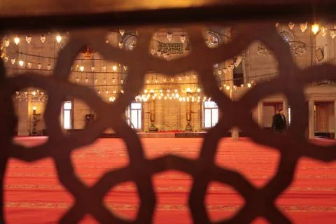 Mosque inside picture Stock Photos