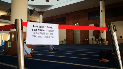 Mosque interior Stock Footage 105023007