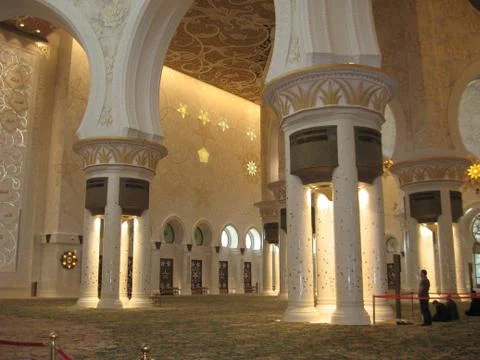 Mosque interior Foto stock