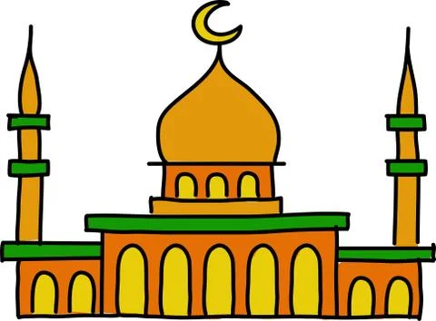 Mosque Islam Ilustración de archivo