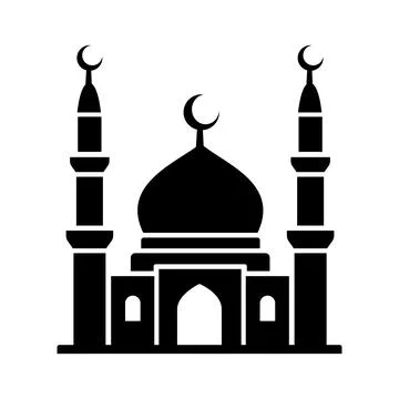 Mosque Islamic Architecture Vector Icon Stock Illustration