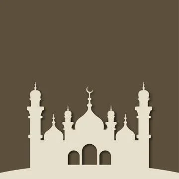 Mosque Islamic background Stock-Illustration