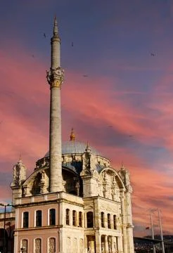 A mosque in istanbul with a bridge in the background Stock Photos