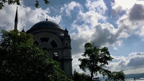 A Mosque in Istanbul Stock Footage 76732778