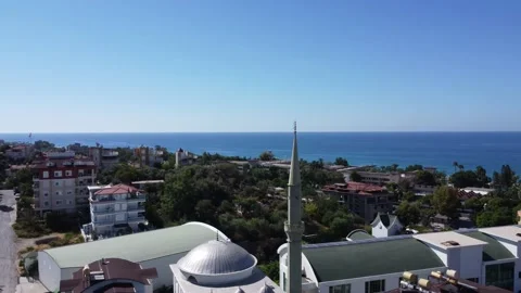 Mosque Kestel Yeni Cami Video stock 218390159