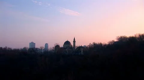 Mosque kyiv 18 Stock Footage 9440743