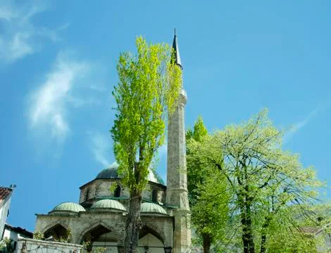 Mosque Located in Old Town Stock Photos