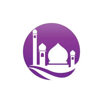 Mosque logo and symbol vector image Stock Illustration