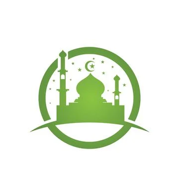 Mosque logo and symbol vector image Stock Illustration