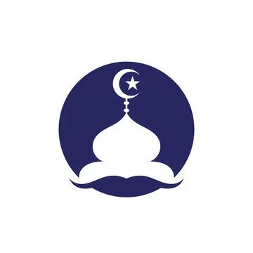 Mosque logo and symbol vector image Stock Illustration