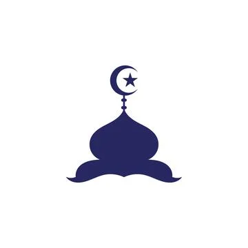 Mosque logo and symbol vector image Stock Illustration